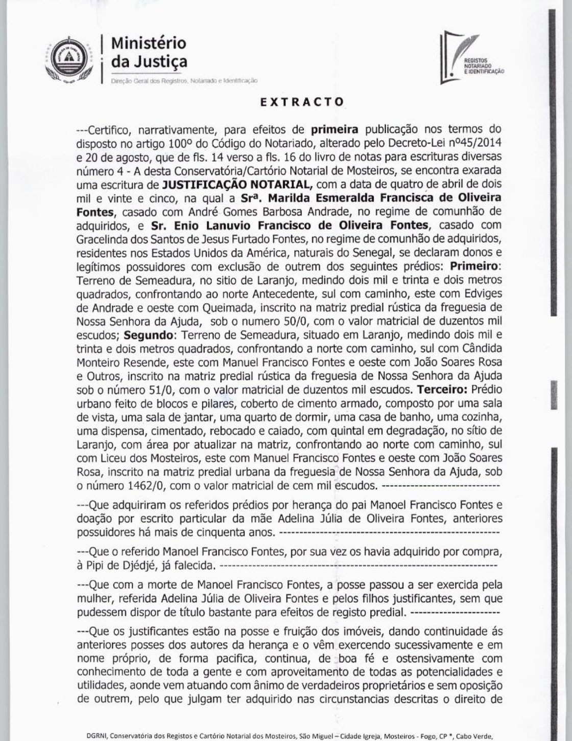 JN 1ª Marilda e Enio Fontes